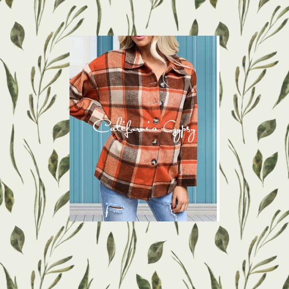 Buffalo Plaid Boyfriend Fit Jacket - Picture 4 of 10